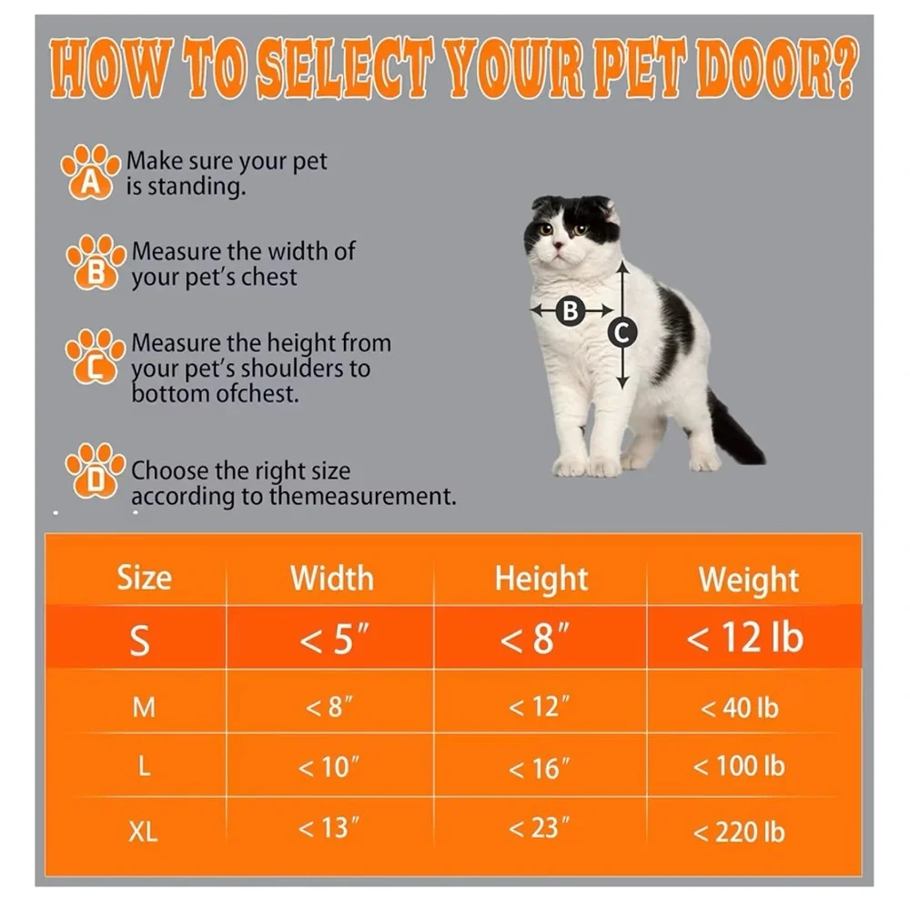 Magnetic Dog Door with Sliding Panels medium